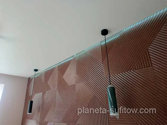 LED podświetlenie matowego sufitu